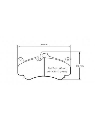 Pastillas Pagid Racing RSC1 Porsche 911 996 3.6 Carrera 4S/Turbo 4/Turbo 4S/GT3/GT2 delanteras
