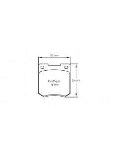 Pastillas Pagid Racing RSH42 Ford Cortina delanteras (Tipo 3)