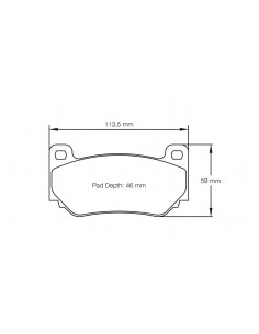 Pastillas Pagid Racing RSC1 Lotus Exige 3.6 V6 Sport Cup delanteras