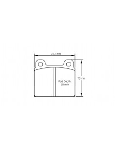 Pastillas Pagid Racing RSH42 Opel Kapitan delanteras