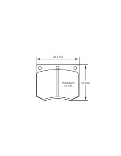 Pastillas Pagid Racing RSH29E Ford Escort Mk1 2.0 RS delanteras