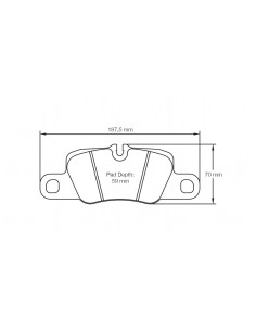 Pastillas Pagid Racing RSL1 Porsche Panamera 970 traseras (Tipo 2)