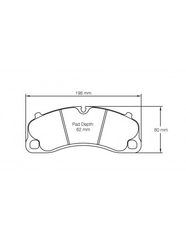Pastillas Pagid Racing RSL1 Porsche Cayman 981 3.8 GT4 delanteras (Disco acero)