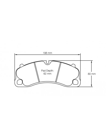 Pastillas Pagid Racing RST1 Porsche 718 Cayman 982 4.0 GTS/4.0 GT4 RS delanteras (Disco acero)