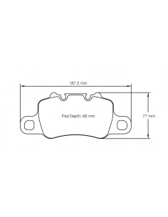 Pastillas Pagid Racing RSL29 Porsche 911 991 GT3/Turbo traseras (Disco acero)