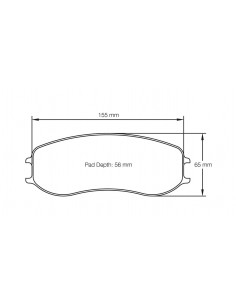 Pastillas Pagid Racing RSL1E Porsche 911 991 GT3 Cup delanteras
