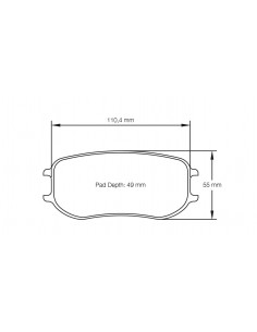 Pastillas Pagid Racing RSL29 Porsche Cayman GT4 traseras