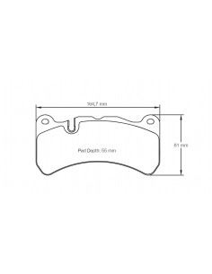 Pastillas Pagid Racing RSL1 Mercedes-Benz CLK 55 AMG C209 delanteras (Pinza 6 pistones)