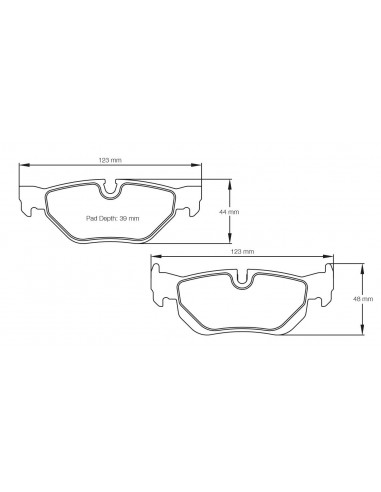 Pastillas Pagid Racing RSL1 BMW Serie 3 E90/E91/E92/E93 traseras (Tipo 1)