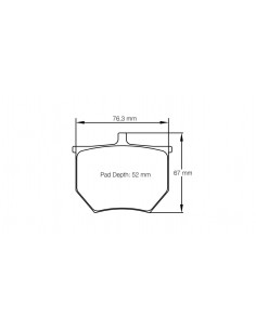 Pastillas Pagid Racing RSH3 8040 AP Racing