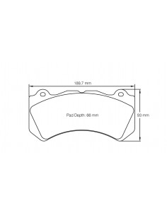 Pastillas Pagid Racing RSL1 Jeep Grand Cherokee IV 6.4 SRT8 delanteras