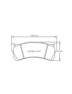 Pastillas Pagid Racing RST1 Aston Martin Vantage AMR GT4 11-17 delanteras