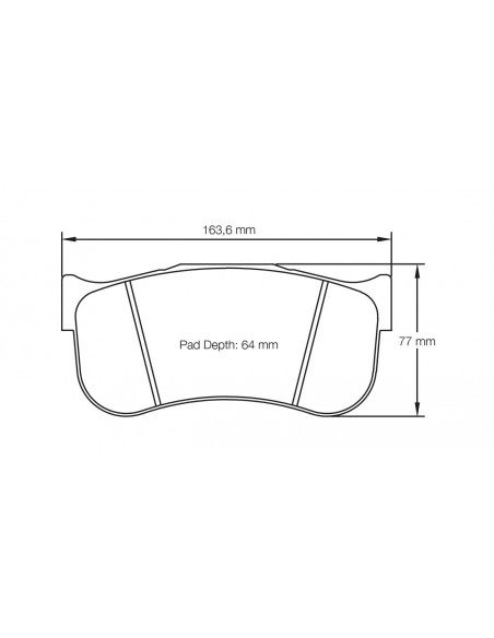 Pastillas Pagid Racing RST1 Dodge Viper SRT GT3 R delanteras