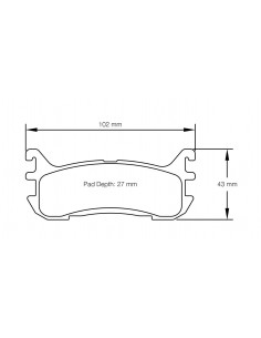 Pastillas Pagid Racing RST4 Mazda MX-5 NB traseras