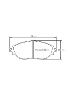 Pastillas Pagid Racing RSL29 Volkswagen Sharan 7N delanteras