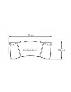 Pastillas Pagid Racing RSL1E 8222 Alcon/AP Racing/Brembo