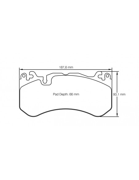 Pastillas Pagid Racing RSL29 Ford Mustang GT delanteras (Performance pack)