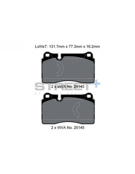 Pastillas Pagid Street+ Cupra Leon Mk4 delanteras (Con pack performance)