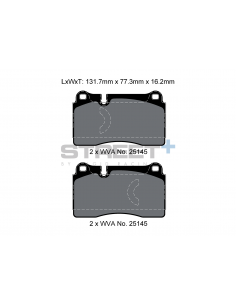 Pastillas Pagid Street+ Seat Leon 5F Cupra delanteras (Con pack performance)