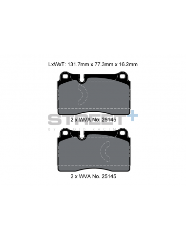 Pastillas Pagid Street+ Seat Leon 5F Cupra delanteras (Con pack performance)