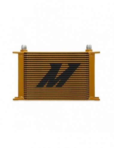 Radiador aceite universal Mishimoto 25 filas Dorado