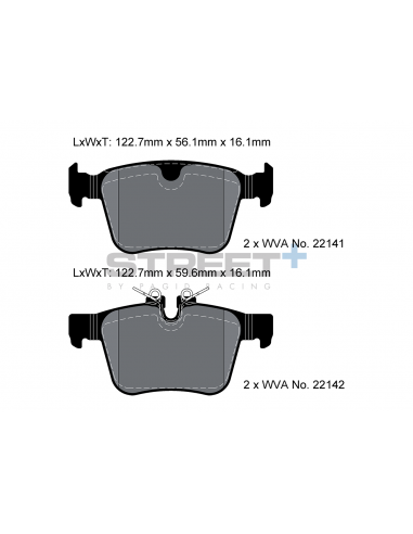 Pastillas Pagid Street+ Volvo XC60 II traseras