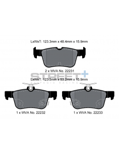 Pastillas Pagid Street+ Ford Mondeo V traseras