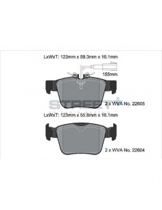 Pastillas Pagid Street+ Alfa Romeo Giulia (952) traseras