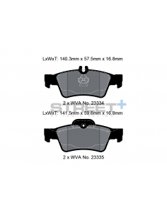 Pastillas Pagid Street+ Mercedes-Benz CLS C218 traseras