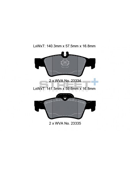 Pastillas Pagid Street+ Mercedes-Benz CLS C219 traseras