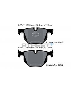 Pastillas Pagid Street+ BMW X5 F15 traseras