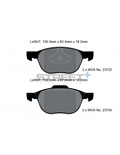 Pastillas Pagid Street+ Ford Ecosport delanteras