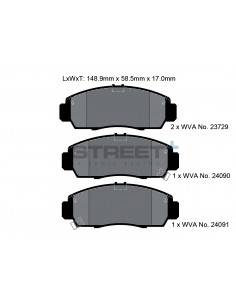 Pastillas Pagid Street+ Honda Accord IX delanteras