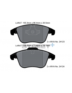 Pastillas Pagid Street+ Ford Mondeo IV delanteras
