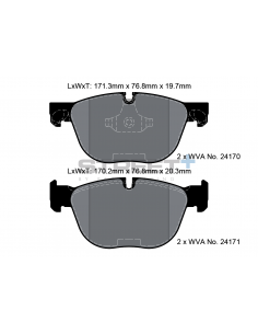 Pastillas Pagid Street+ BMW X4 F26 M40i delanteras