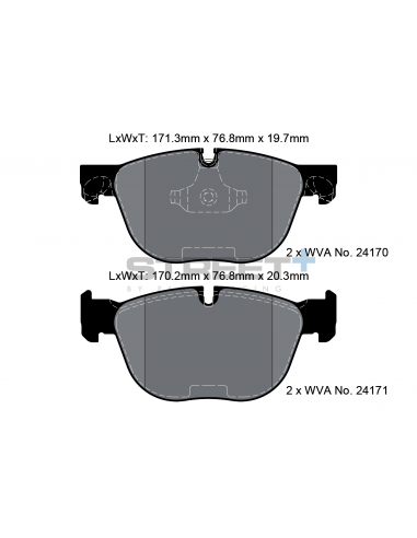 Pastillas Pagid Street+ BMW X6 E71 delanteras