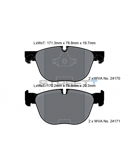 Pastillas Pagid Street+ BMW X6 E71 delanteras