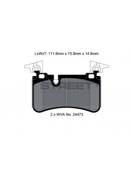 Pastillas Pagid Street+ Mercedes-Benz CLK 63 AMG C209 traseras Pastillas Pagid Street+ Mercedes-Benz CLK 63 AMG C209 traseras