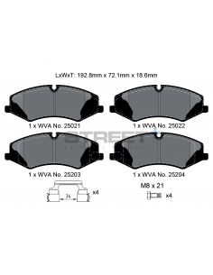 Pastillas Pagid Street+ Range Rover Sport II delanteras (Tipo 2)