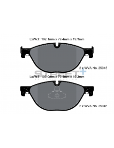Pastillas Pagid Street+ BMW Serie 7 F01/F02/F03/F04 delanteras