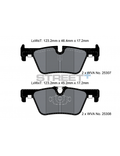 Pastillas Pagid Street+ BMW Serie 1 F20/F21 traseras (Pinza Ate)