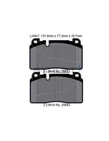 Pastillas Pagid Street+ Audi Q5 8R delanteras (Tipo 2)