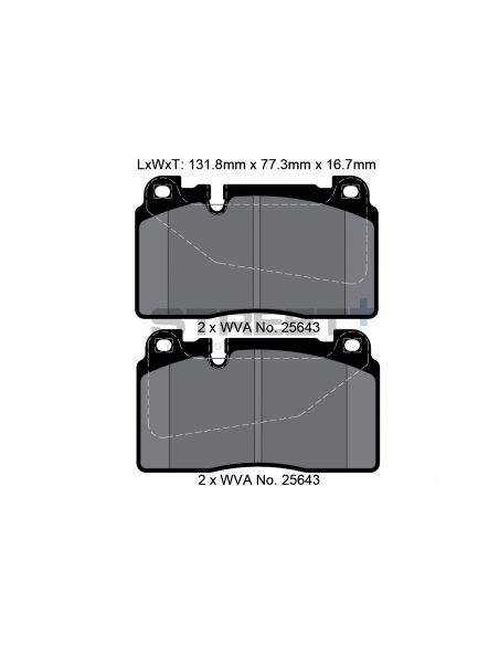 Pastillas Pagid Street+ Audi Q5 8R delanteras (Tipo 2) Pastillas Pagid Street+ Audi Q5 8R delanteras (Tipo 2)