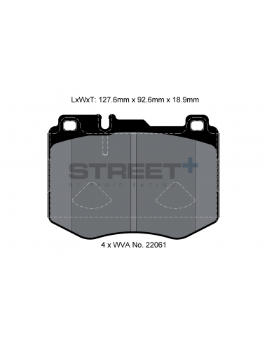 Pastillas Pagid Street+ Mercedes-Benz GLC X253 delanteras (Tipo 3)