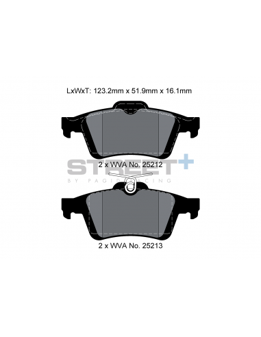 Pastillas Pagid Street+ Ford C-Max II traseras