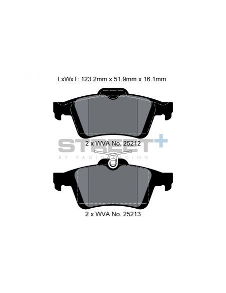 Pastillas Pagid Street+ Ford C-Max II traseras