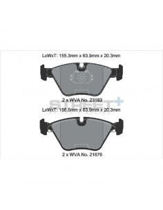 Pastillas Pagid Street+ BMW X3 E83 delanteras
