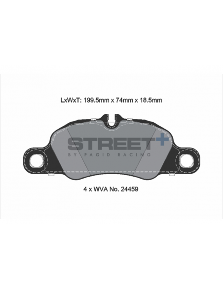 Pastillas Pagid Street+ Porsche 718 Boxster 982 2.0 delanteras