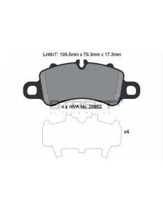 Pastillas Pagid Street+ Porsche 718 Boxster S 2.5 982 delanteras
