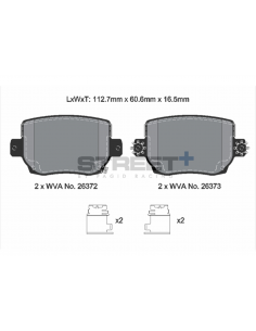 Pastillas Pagid Street+ Tesla Model 3 traseras (Con Pack Sport)